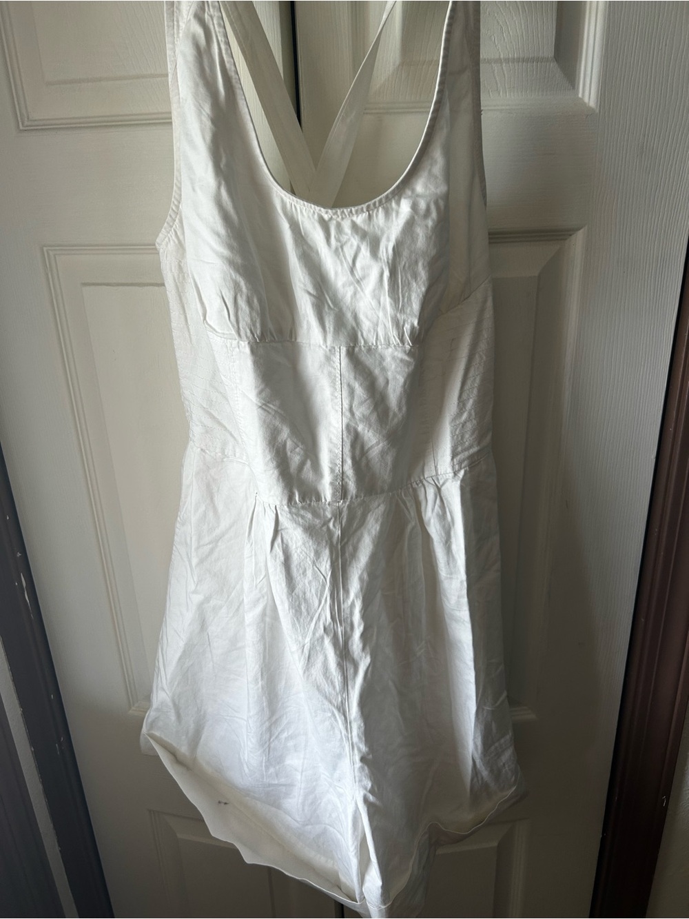 Anthropologie White Cotton Romper